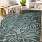 World Rug Gallery Contemporary Tropical Leaves Weather Resistant Indoor/Outdoor Area Rug 5' x 7' Green 4031GREEN5X7 - alternate 8